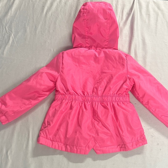 London Fog Pink Kids Raincoat with Hood - Picture 6 of 8